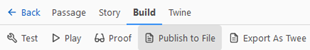 Click the build tab and then 'Publish to Story'